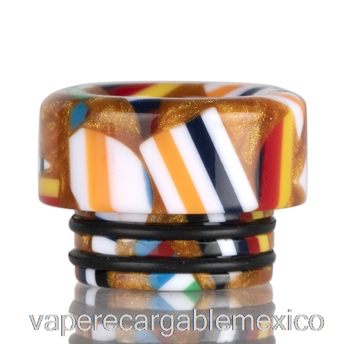 Vape Recargable 810 Shorty Mosaico Goteo Punta Naranja